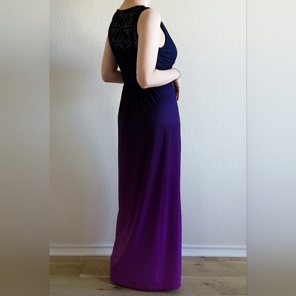 Soma Ombre Crochet Jersey Maxi Dress, Size M - Picture 6 of 11